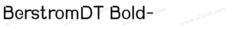 BerstromDT Bold字体转换